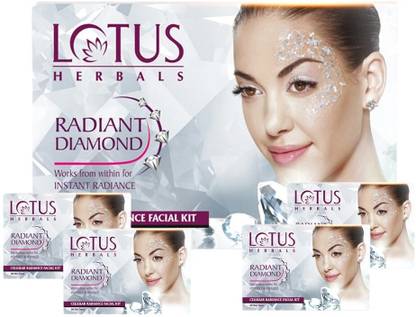 LOTUS Radiant Diamond Cellular Radiance Facial Kit (( 37g*4 ))