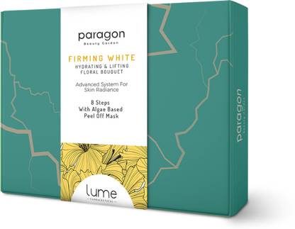 Lume Paragon Beauty Firming White +, 8 steps facial kit with Sea algae peel o? mask