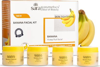 SARA 4-step Banana Facial Kit Suitable For Women & Men