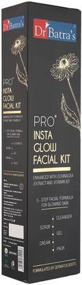 Dr Batra’s PRO+ Insta Glow Facial Kit Formulated By Dermatologists  (5 x 50 g)