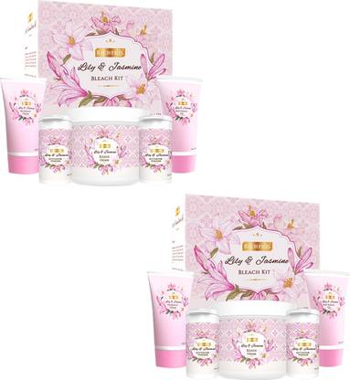 RICHFEEL Lily & Jasmine Bleach For Radiant & Glowing Skin |320 g (Pack of 2)