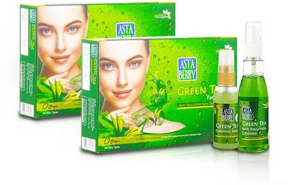 ASTABERRY Green Tea Facial Kit (6 Steps) 570 ml + Green Tea Facial Kit (6 Steps) 570 ml