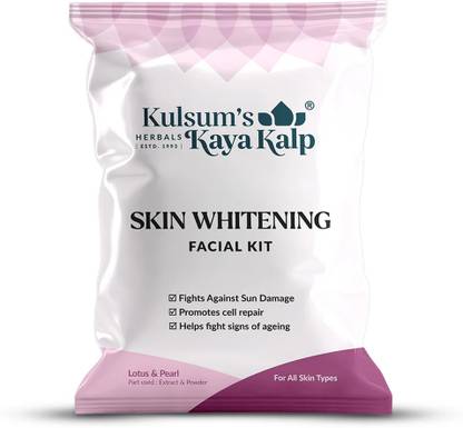 Kulsum's Kaya Kalp Skin Whitening Facial Kit,, All Skin Types,Pack Size (Single Use)