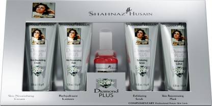 Shahnaz Husain Diamond Skin Revival Kit (40g+15ml)(Diamond Cream,Scrub,Lotion,Mask,skin tonic)
