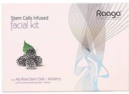 Raaga Stem Cells Infused Fairness 6 Step Facial Kit Mulberry and Alp Rose (Pack of-1)