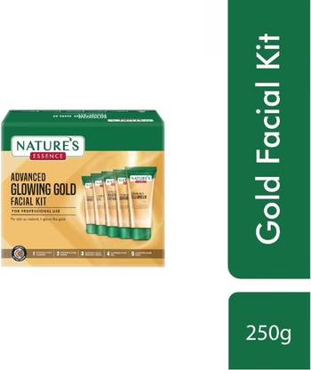Nature's Essence Glowing Gold Facial Kit (250Gms+50Ml)
