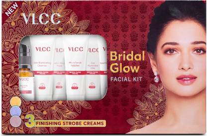 VLCC Bridal Glow Facial Kit | HA, Niacinamide, Vitamin C & Tint Illuminators