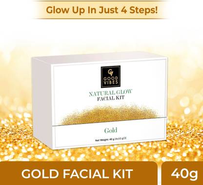GOOD VIBES Gold Natural Glow Facial Kit (40 g)