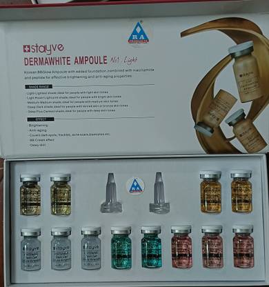 R A Products BB Glow kit Dermawhite Ampoule Starter Kit Serum