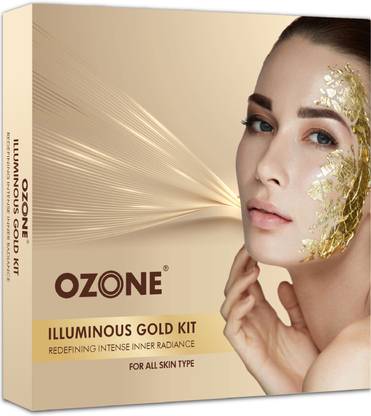 OZONE Illuminous Gold Facial Kit for Glowing Skin