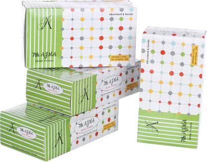 7THAJMA 2-Ply Facial Tissues -200 Count (100 Pulls) Great for Home, Office, School & Car