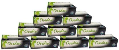 OSSDEN Facial Tissue, Face Tissue 2 Ply 200 Sheet Per Box Pack of 10 Color Black