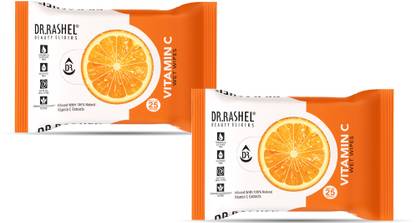 DR.RASHEL Moisturizing Vitamin C facial wipes 2x10 Dirt Remover Wet Wipes