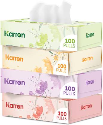 KARRON 2 Ply Facial Tissue Box - 100 Pulls