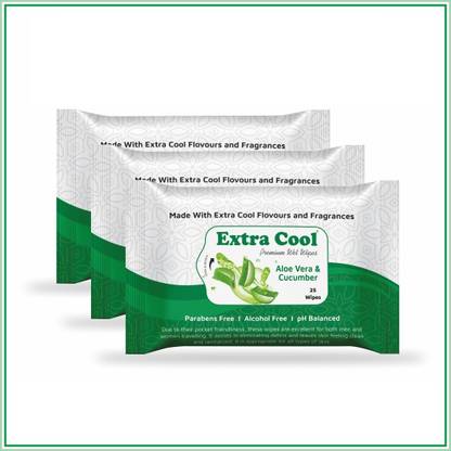 EXTRA COOL Face Refreshing Wipe Aloe Vara