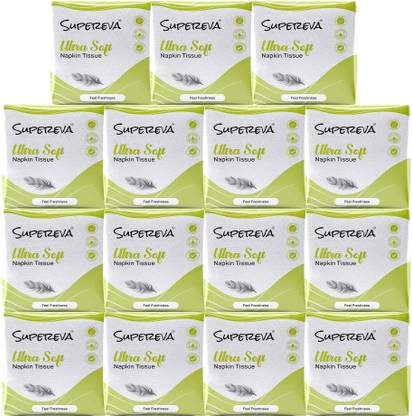SUPEREVA Premium Quality Ultra Soft Tissue Paper Napkin