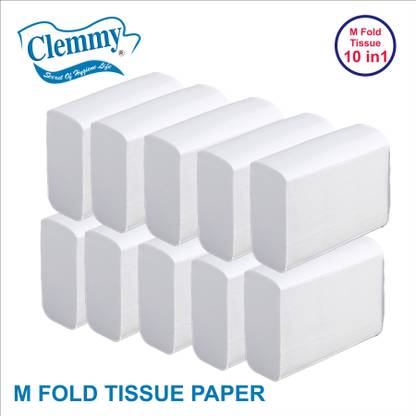 Clemmy ultra soft M fold tissue paper for home, office