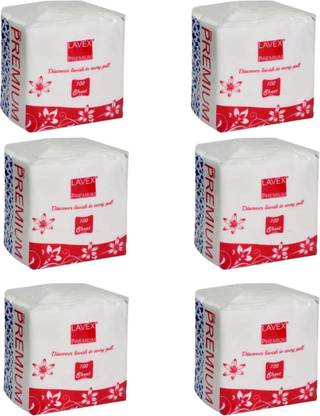 LAVEX Premium Napkin 100 Sheets Per Packet 1 Ply Tissue.