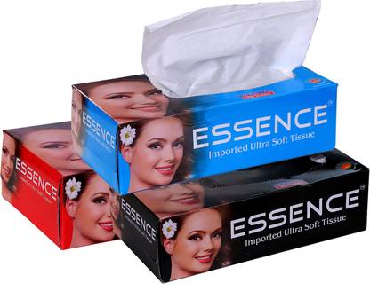 ESSENCE Face Tissue Imported Ultra Soft Blue Black Red-3