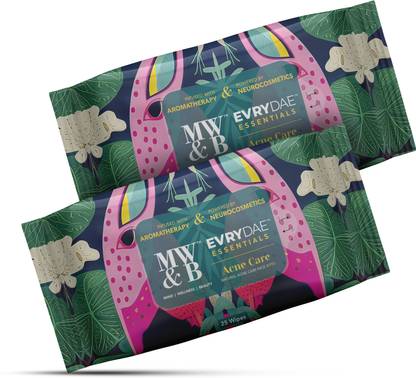 MW&B Anti Acne and Pimples Wet Tissue Wipes for Face for Women and Men
