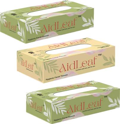 AidLeaf Premium Face Tissue (2 Ply, 100 Pulls) - (3 Box)