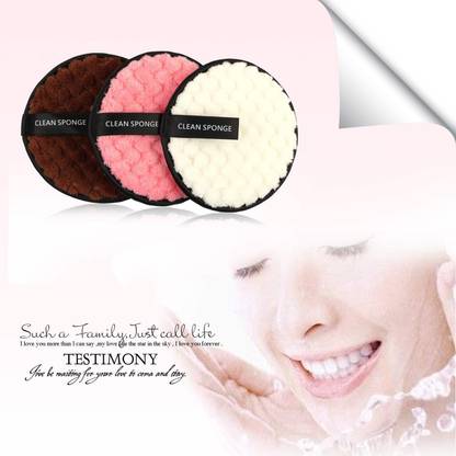 Lele Reusable Multi-functional Makeup Removal Facial Cleansing Pads (Pack of 3)A-14