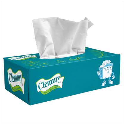 Clemmy Premium 2Ply Facial Tissues for car, home
