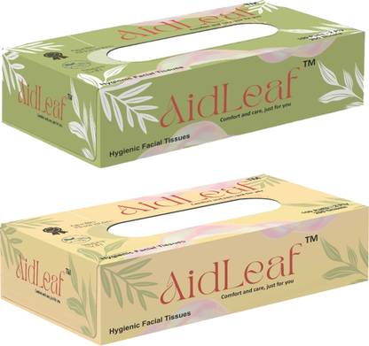 AidLeaf Premium Face Tissue (2 Ply, 100 Pulls) (2 Box) - OG