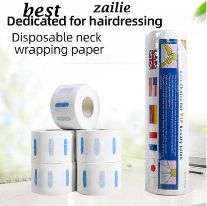 Zailie Neck Roll Strip Tissue for Salon Barbers Accessories, Barber Neck Strips