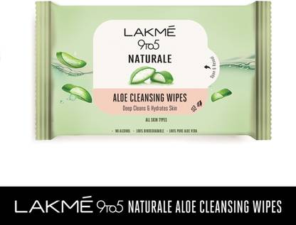 Lakmé 9to5 Natural Aloe Cleansing Wipes