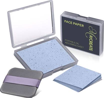 maycreate 100Pcs Face Oil Blotting Paper Natural Bamboo Carbon Linen Oil-absorbing Sheets