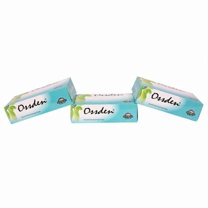 OSSDEN Facial Tissue face tissue 2 ply 200 sheet Per Box Pack of 3 Color Sky Blue