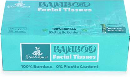 AshNatural 2 Ply Ultra Soft Facial Tissues -100 Pulls