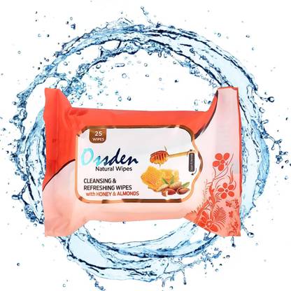 OSSDEN Best Quality Wet Wipes for Hygiene, No Alcohol( pack of 1 25pcs)