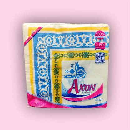 AXON Silky Printed Tissue Paper Napkins 2ply-A 33×33 50pc