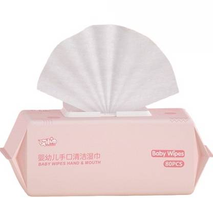 HEXONIQ Baby Water Based Wet Wipes, 80 Count, Unscented Ultra-Soft Face Wipes