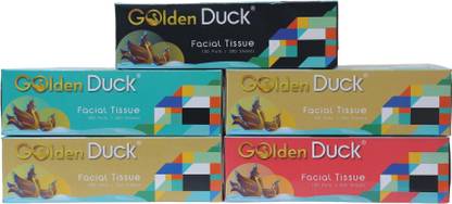 Golden Duck Premium Facial Tissue Box 100 Pulls 2 Ply - Ultra Soft