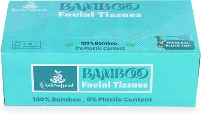 AshNatural 2 Ply Ultra Soft Facial Tissues -100 Pulls