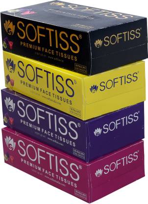softiss Face Tissue Box 100 pulls 2ply