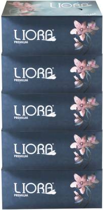 Liora Premium Facial Tissue, 2Ply, 180Pulls (Pack of 5), For face Cleaning, Wiping