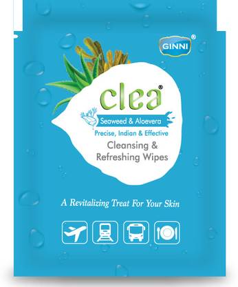 Clea Seaweed and Aloe Vera Cleansing and Refreshing Wipes