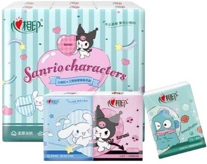 ZQBIEE Kuromi Characters Pocket Tissue Paper
