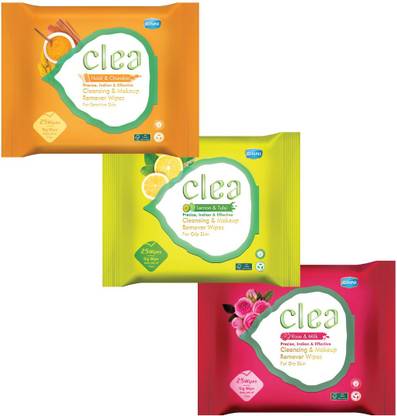 Clea Refreshing Makeup Remover Wet Wipes with Different Fragrance for Women & Men