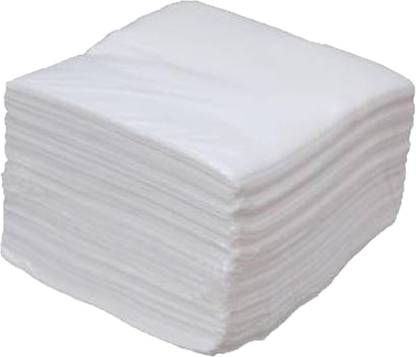Red Ballons Facial Cotton Tissue, Mini Disposable Cotton Facial Tissue, Multi-Purpose Wipes, for Dry Wipes/ Home/Beauty Salon/Travel (50 Tissues) - Pack of 50 Cotton Tissue Paper - Super soft, Premium Quality 15cm x 15cm size