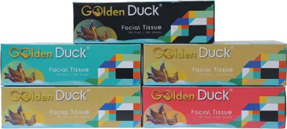 Golden Duck Premium Facial Tissue Box 100 Pulls 2 Ply - Ultra Soft