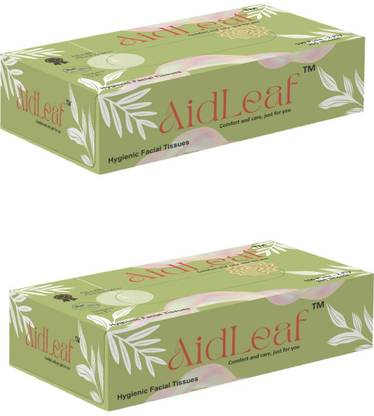 AidLeaf Premium Face Tissue (2 Ply, 100 Pulls per box)