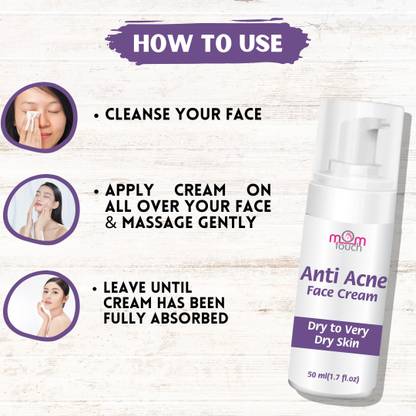 mom touch Pack of 2 Anti Acne Clay Face Mask Pimple & Scars Remover Prone Skin For All.