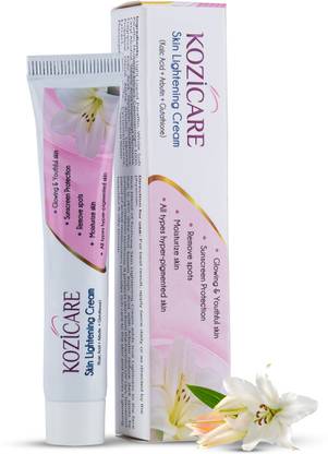 Kozicare Skin Lightening Cream with Kojic Acid, Arbutin, Glutathione | All Types Skin