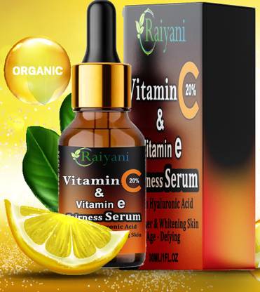 Raiyani 10% Vitamin C+E, 5% Niacinamide Face Serum For Glowing Skin, Fights Pigmentation
