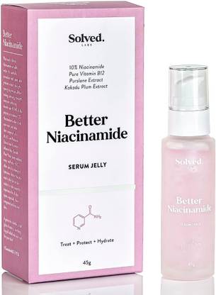 Solved Labs Better 10% Niacinamide Serum Jelly for Skin Hydration | For Men and Women |